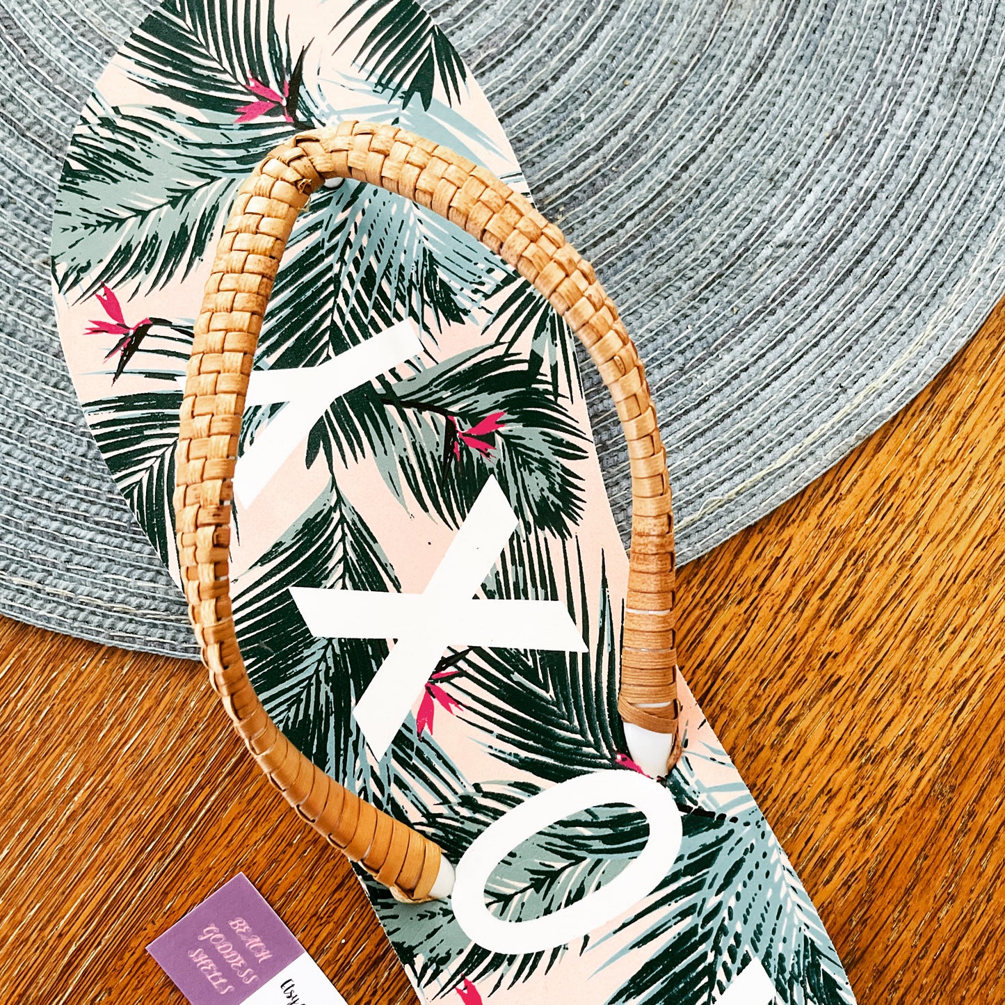Lauhala Embellished Rubber Slippers