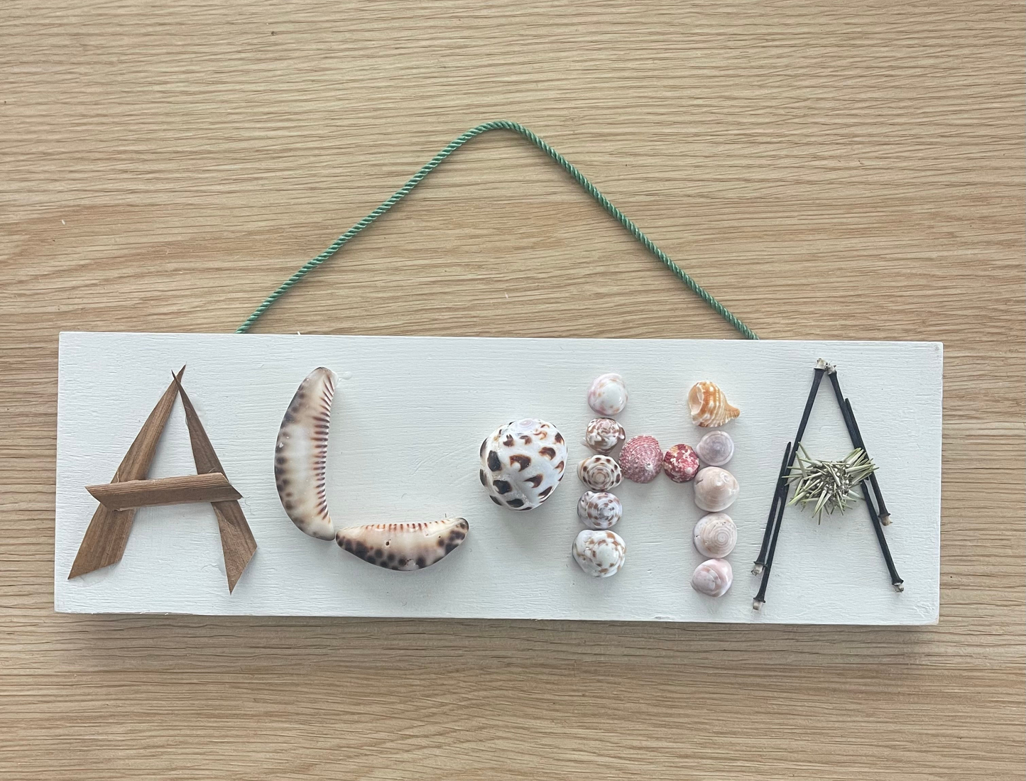 Shells ALOHA Welcome Sign Home Decor Made in Hawaii