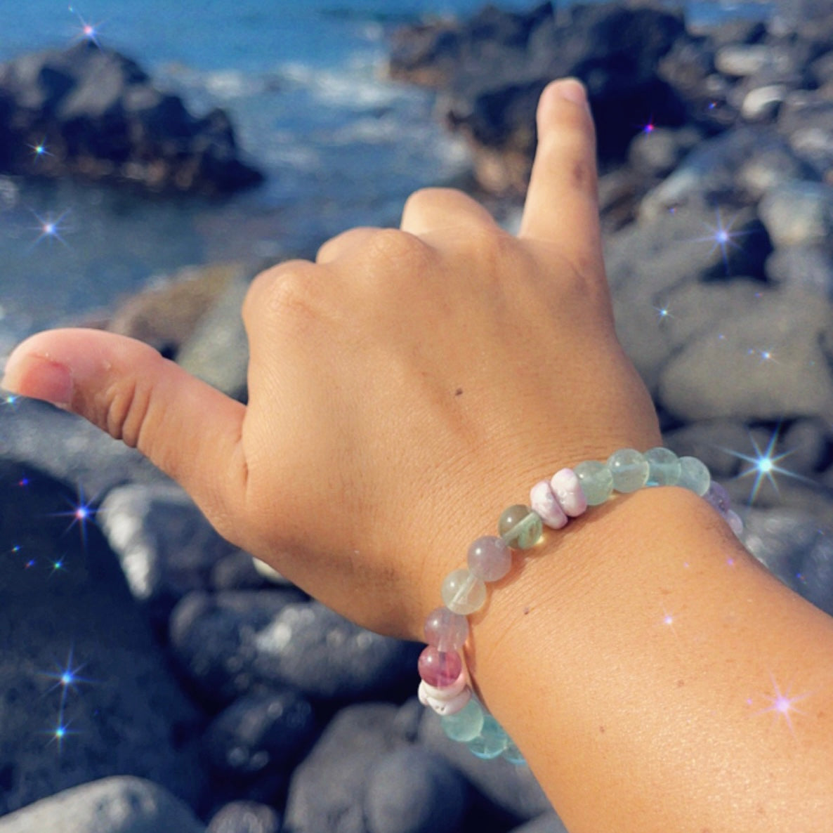 Fluorite Stretch Bracelet