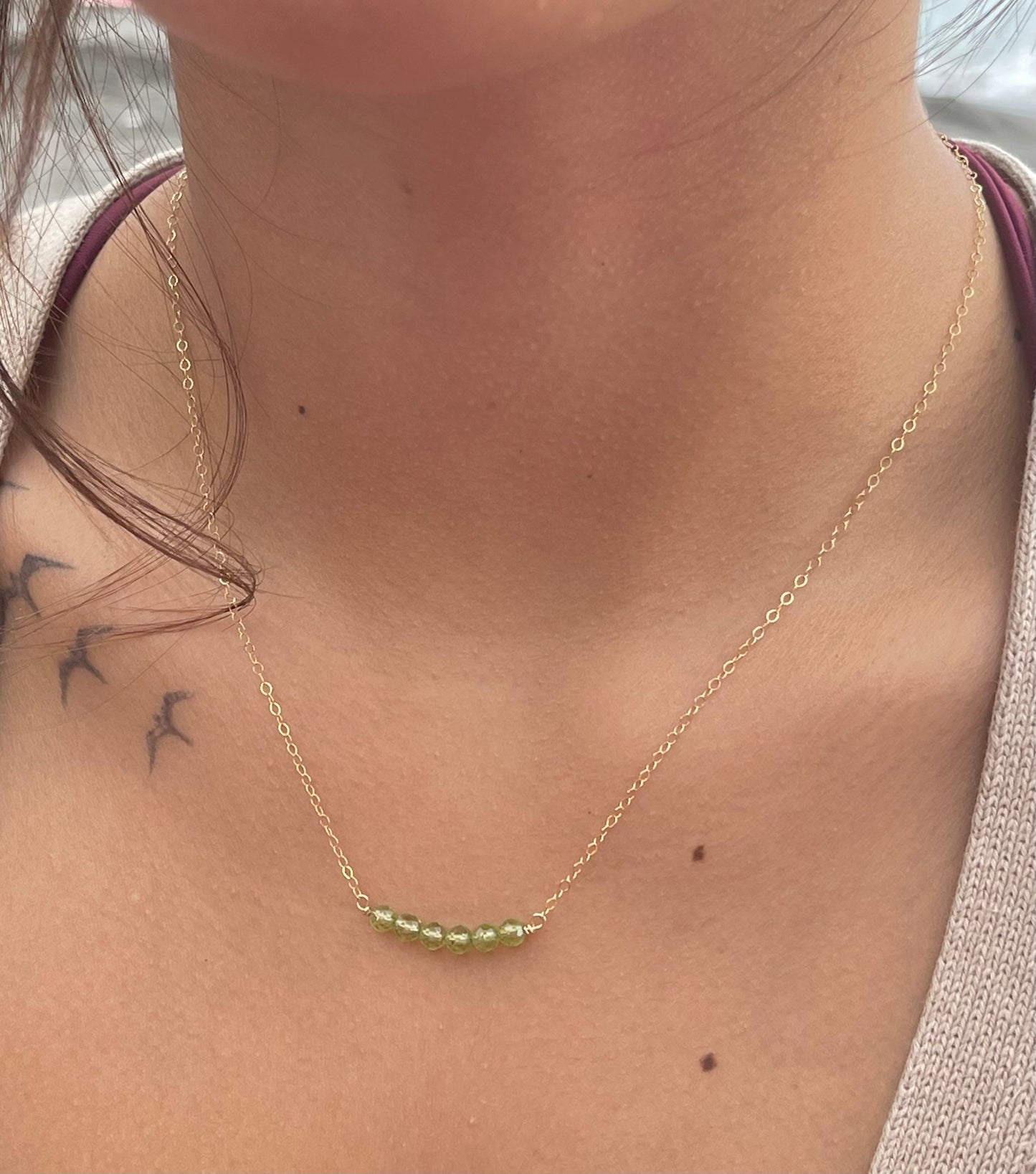 Peridot Dainty Chain