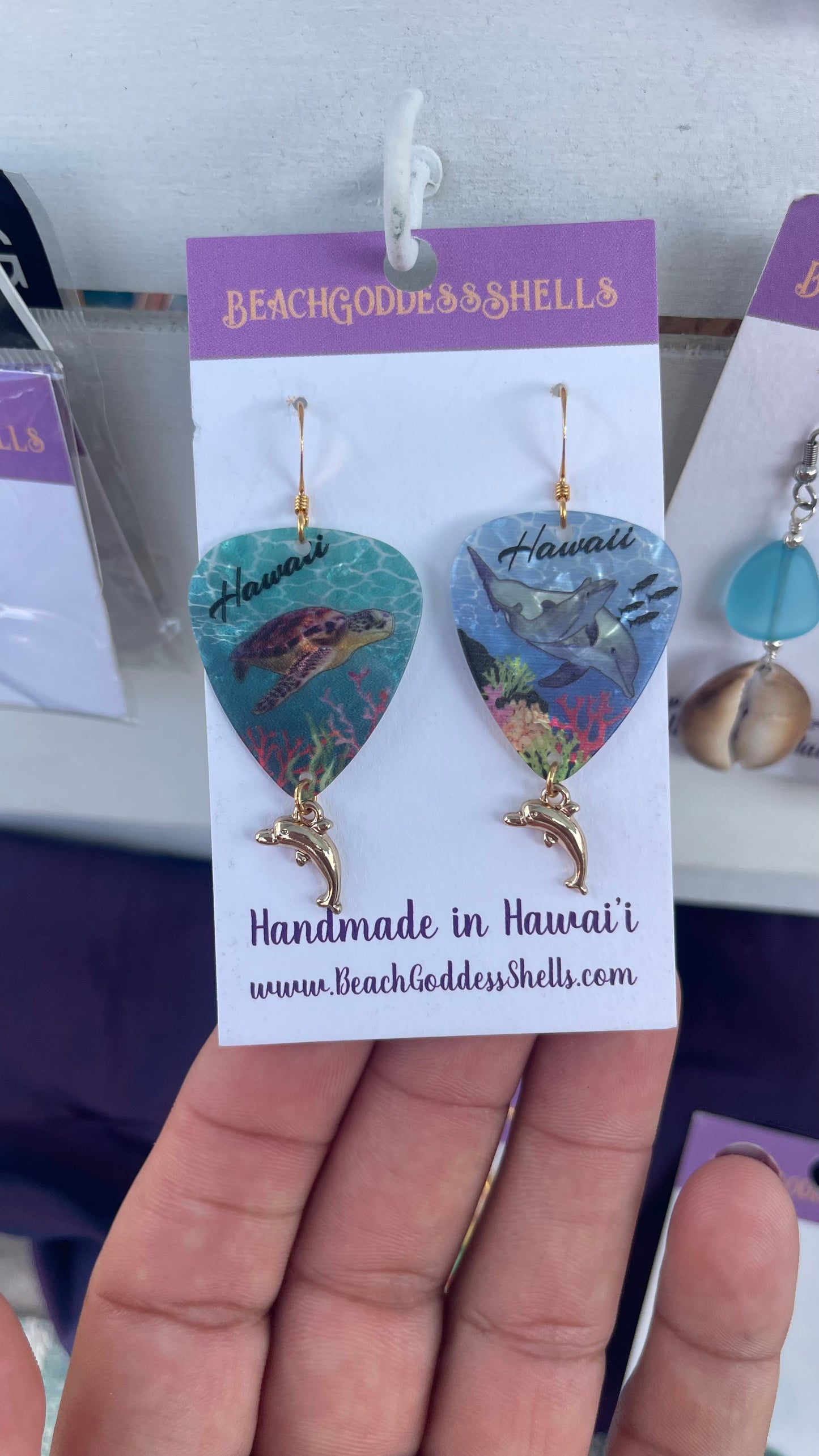 ASSORTED Fun in the Sun Guitar Pick Earrings