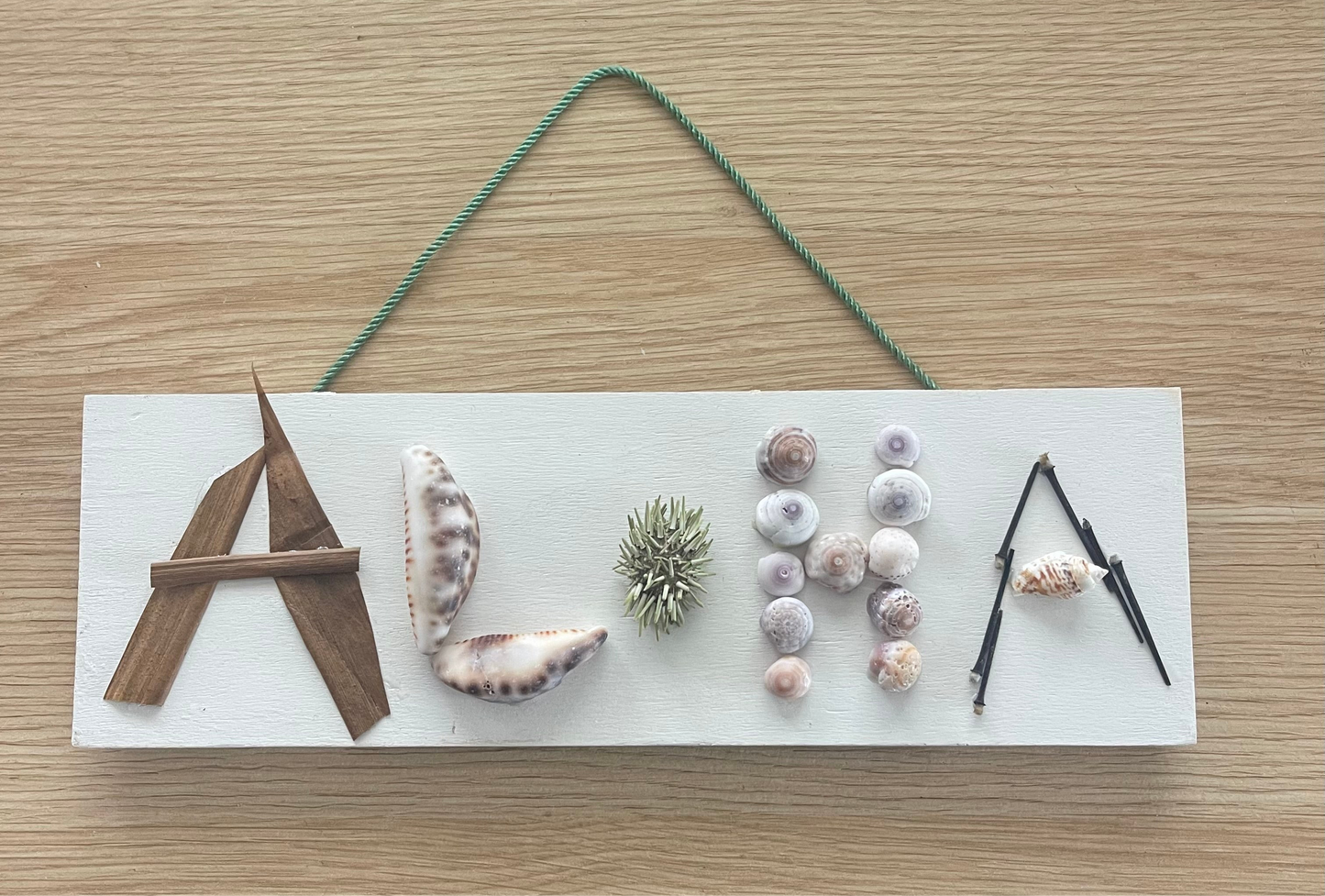 Shells ALOHA Welcome Sign Home Decor Made in Hawaii