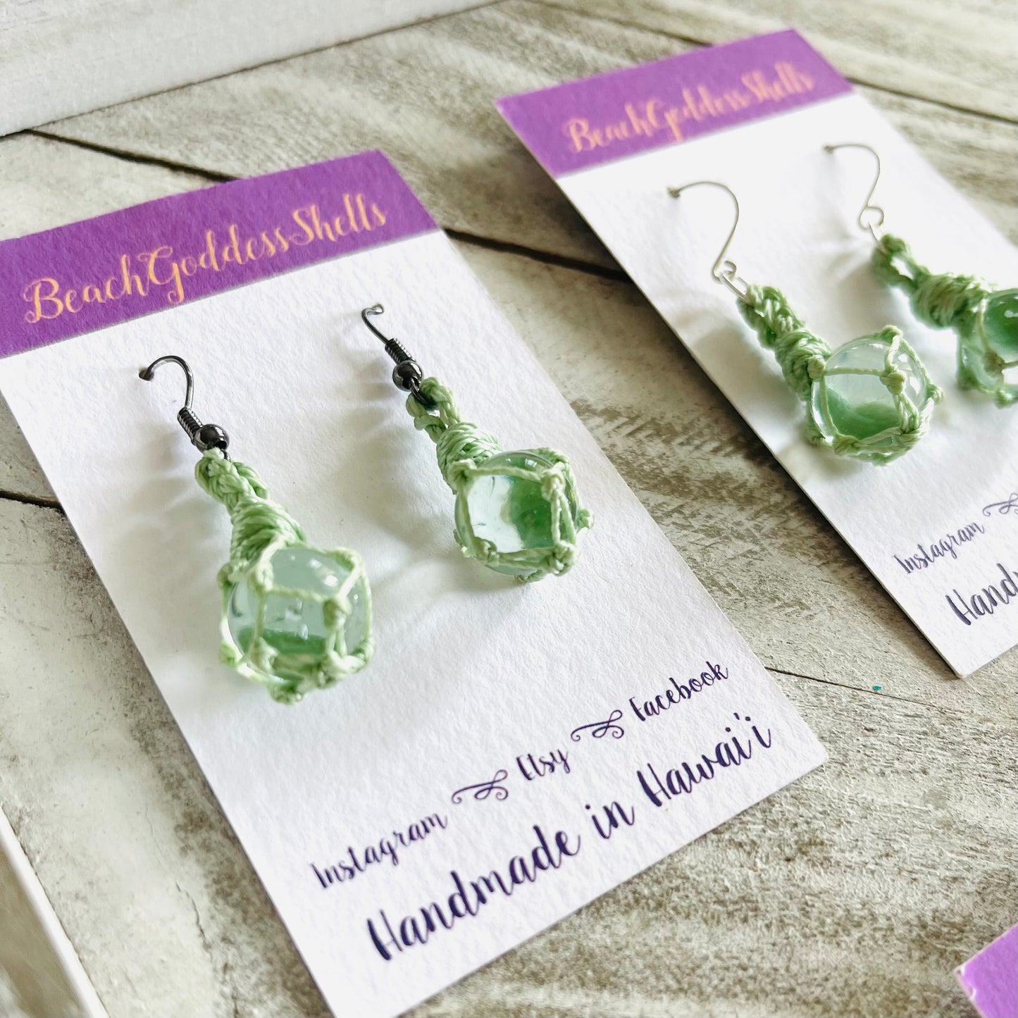 Glass “Buoy” Earrings