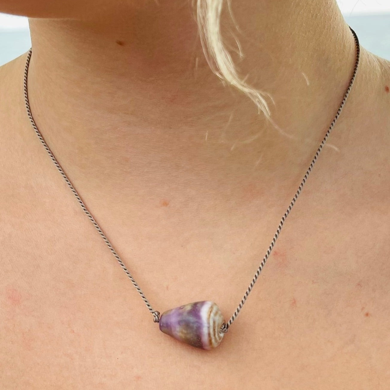 Shell on Silk Necklace