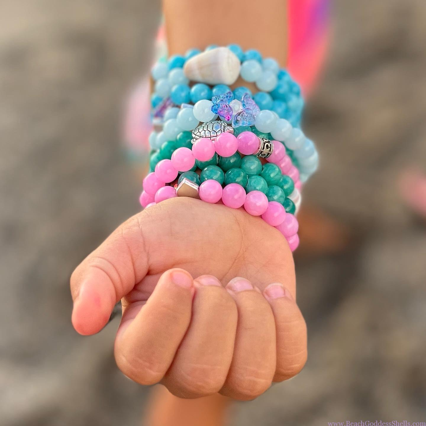 Jade Stretch Bracelet - Kids Size